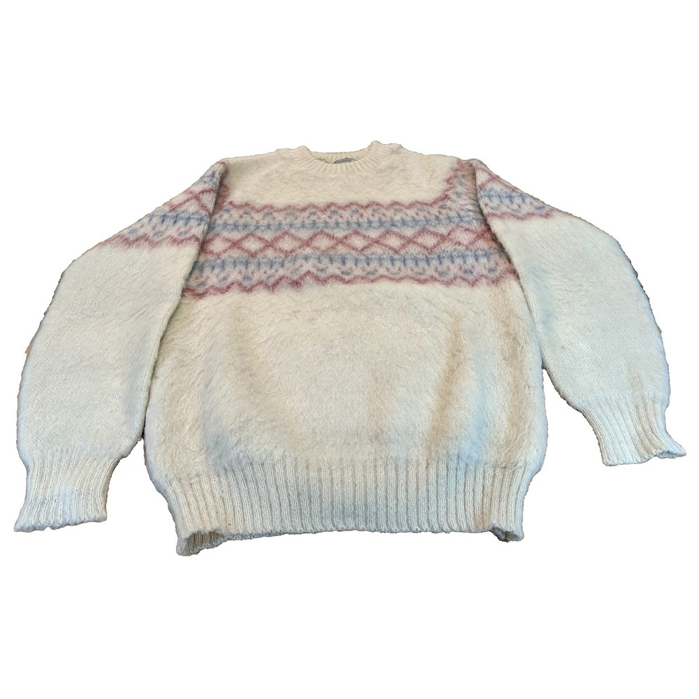 Vintage Moffat Woollens Icelandic Sweater 100% Wool 80s Made in UK Size XL